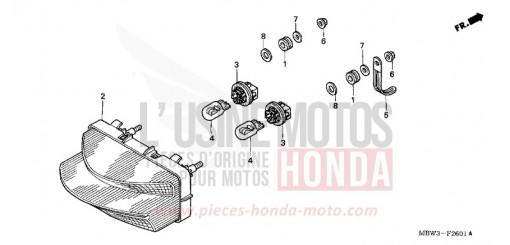 FEU ARRIERE (CBR600F42-3/FS/FR) CBR600FR2 de 2002